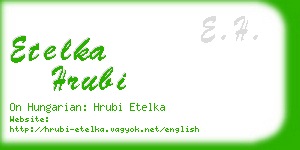 etelka hrubi business card